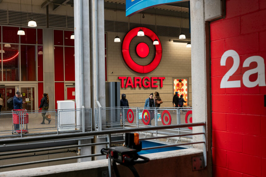 NEW YORK CITY - SEPTEMBER 28: People shop at a Target store in the Harlem neighborhood in Manhattan on September 28, 2023, in New York City.