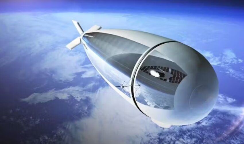 An experimental aircraft like this solar-powered airship could someday play a role in providing internet access to rural areas or disaster zones.