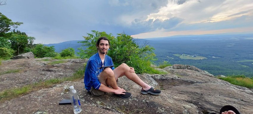Brody Corbett is on top of the world in his quest to hike the entirety of the Appalachian Trail.