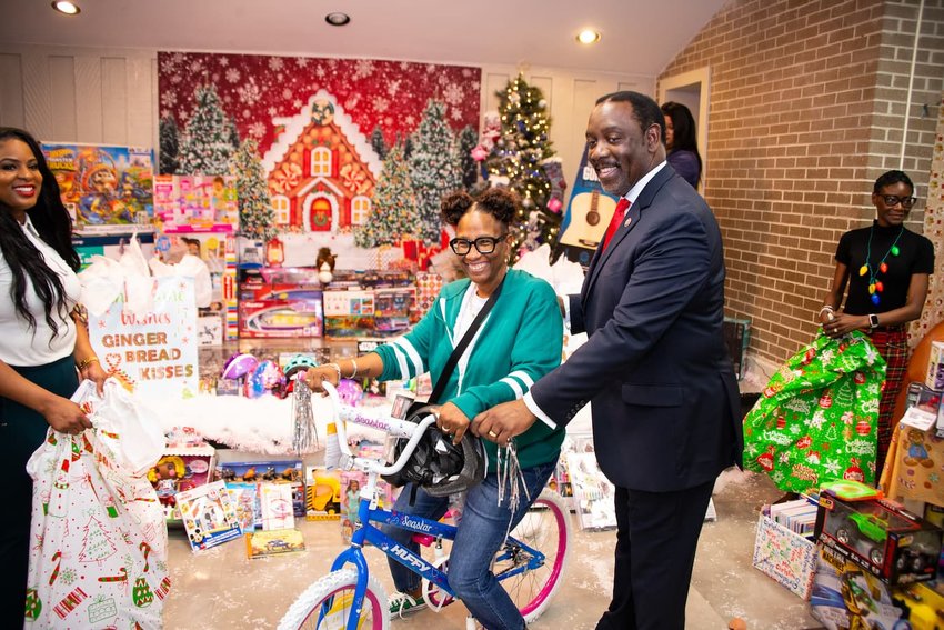Orange County Mayor Jerry Demings at the Toy Drive.