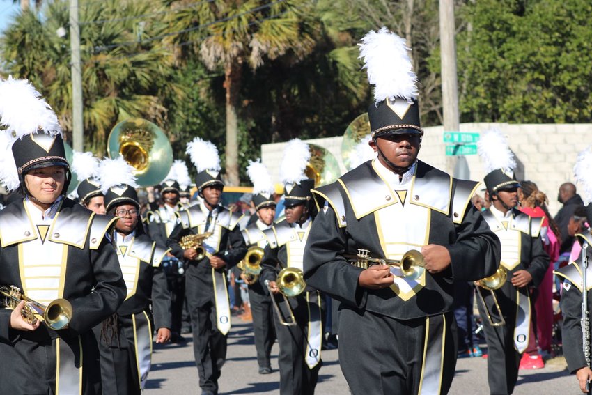 The Ocoee High School Band performs at the 14th Annual Apopka Dr. Martin Luther King jr. Parade.