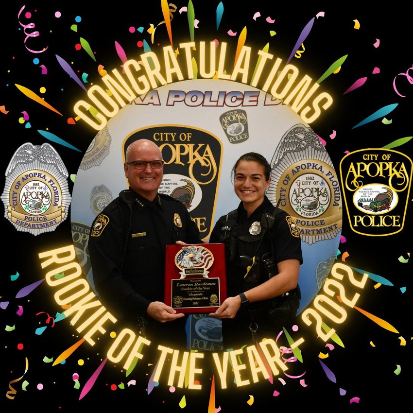 2022 Rookie of the Year Officer Lauren Bordeaux