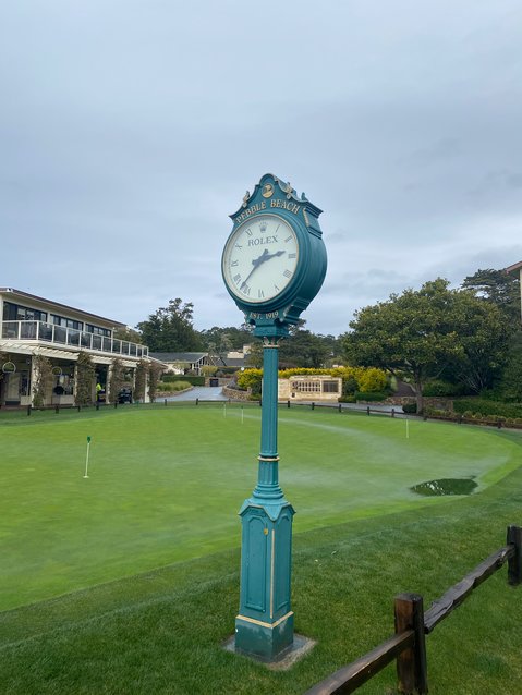 Rain, cold and windy conditions at Pebble Beach GC defined our day at the iconic golf club.