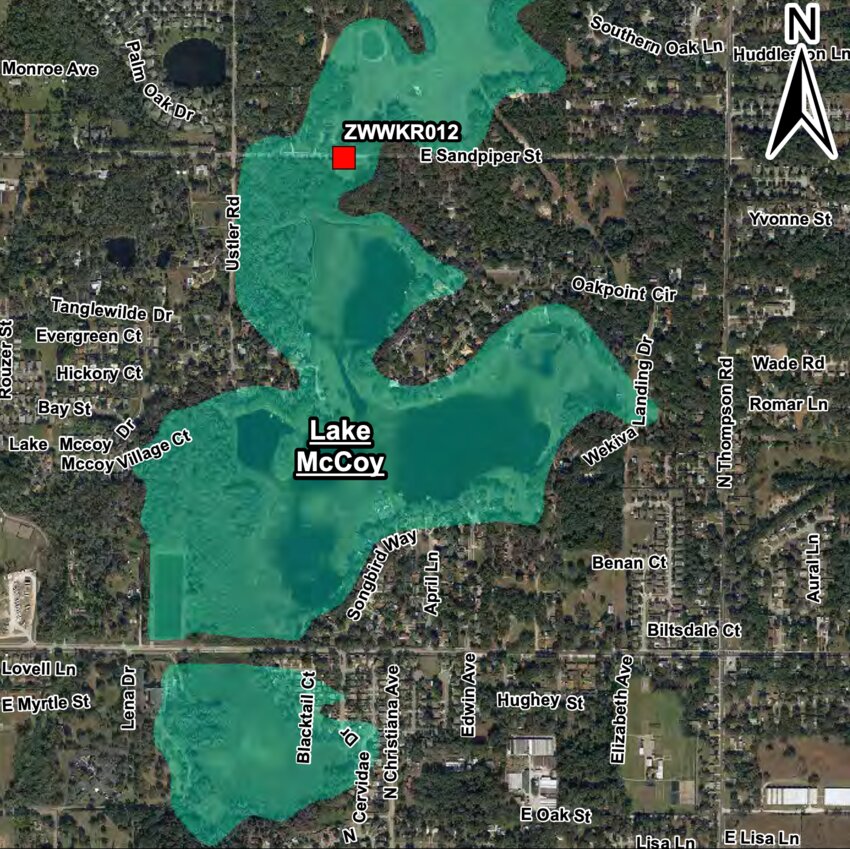 Lake McCoy in unincorporated Orange County is under a blue-green algae alert.