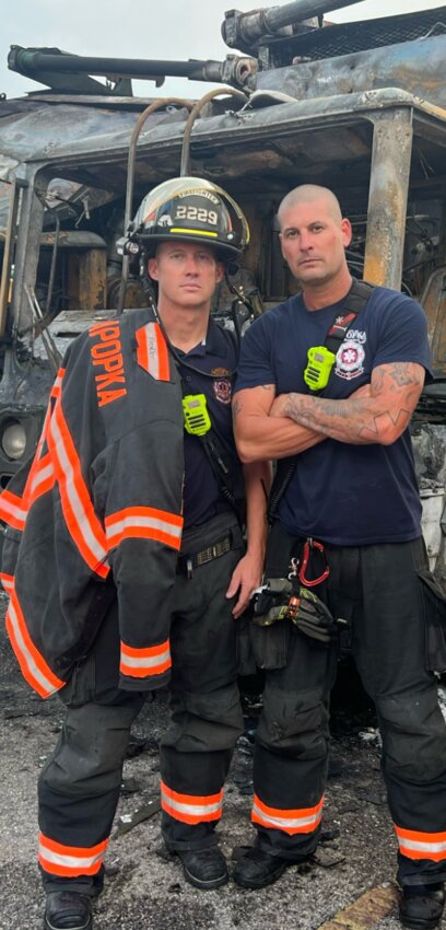 Engineer Thomas Garner and Lieutenant Justin Joseph.