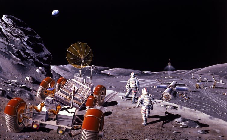 A permanent Moon colony could become a reality in a few decades. NASA/Dennis Davidson/WikimediaCommons