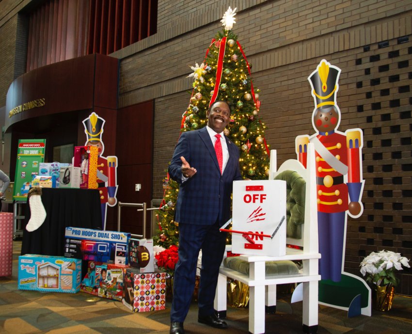 Orange County Mayor Jerry Demings launches the 11th Annual Orange County Toy Drive