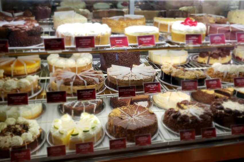 The Cheesecake Factory's display of deliciousness