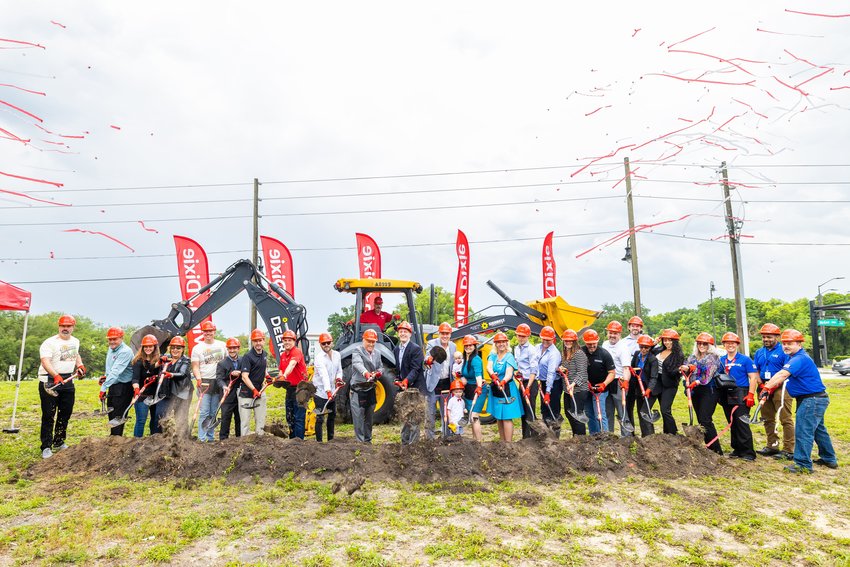 In celebration of the new Apopka City Center Winn-Dixie opening early next year, Southeastern Grocers, the parent company and home of Winn-Dixie grocery stores hosted a groundbreaking ceremony at the future store location - 611 East Main Street on Thursday.