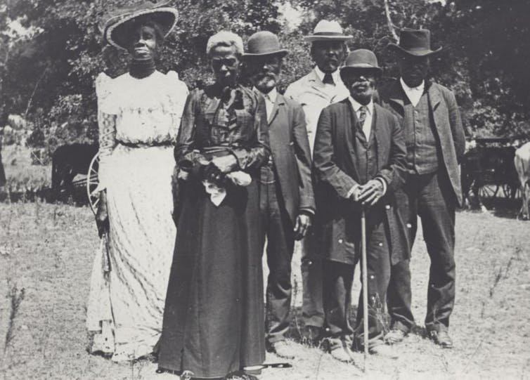 Emancipation Day celebration, June 19, 1900, held in &lsquo;East Woods&rsquo; on East 24th St. in Austin, Texas.