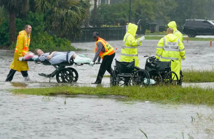 Nursing homes patients had to be evacuated after Hurricane Ian cut access to safe water supplies.