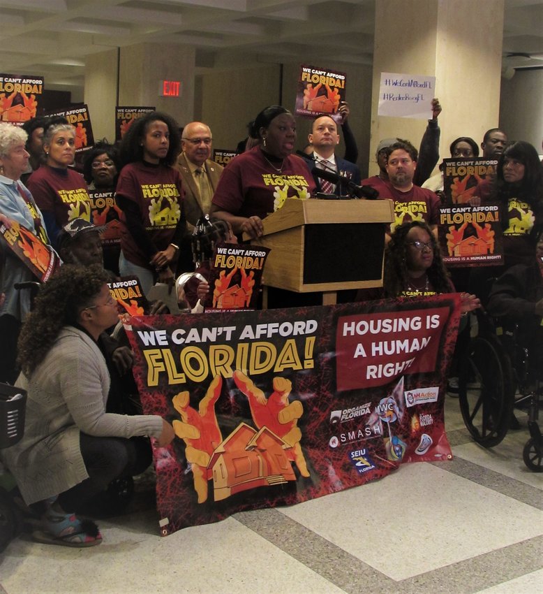 Housing advocates and lawmakers push for affordable rent for Floridians, and other measures.