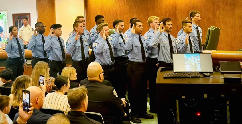 14 new AFD firefighters take their oaths last week at Apopka City Hall