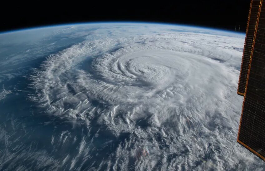 Hurricane Florence, seen from the International Space Station in 2018. Atlantic hurricane season runs from June 1 to Nov. 30.