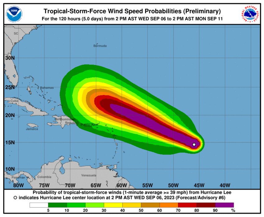 Lee is forecast to become a major&nbsp;hurricane by early Saturday and could&nbsp;impact the northern Leeward&nbsp;Islands this weekend, the NHC said in its Wednesday report.