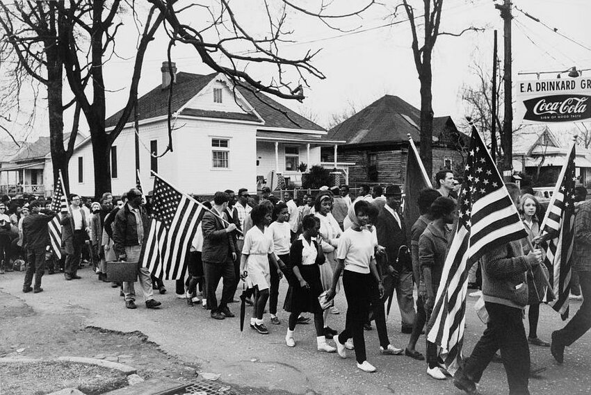 The Selma to Montgomery march of 1965.