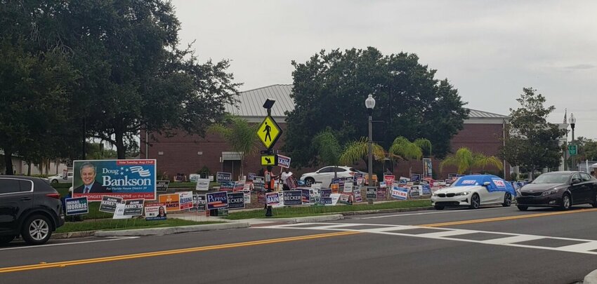 The scene in Apopka on Election Day 2022.