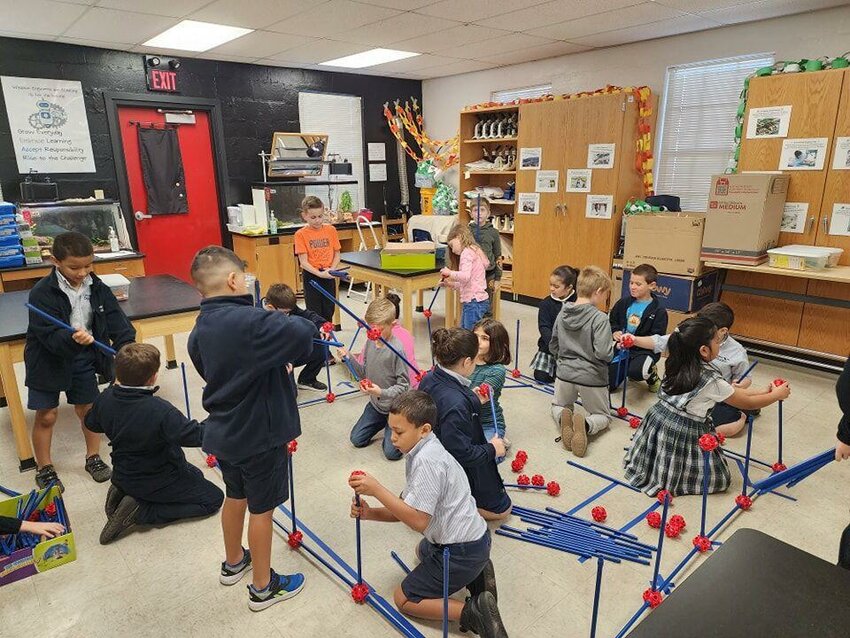 Winston Academy of Engineering students work on a project in Lakeland, Florida.