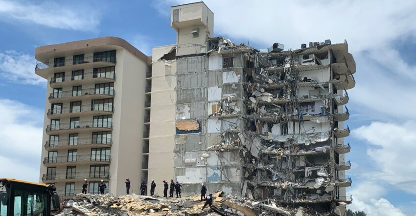 The Champlain Towers South Condominium that collapsed in 2021