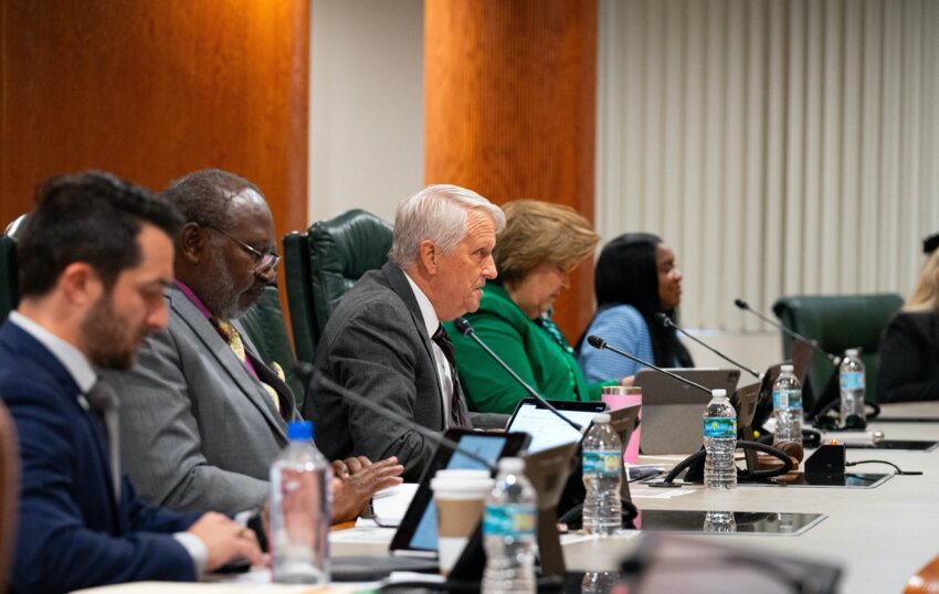Apopka Mayor Bryan Nelson presents an update on the Border Lake issue at the April 2nd City Council meeting.