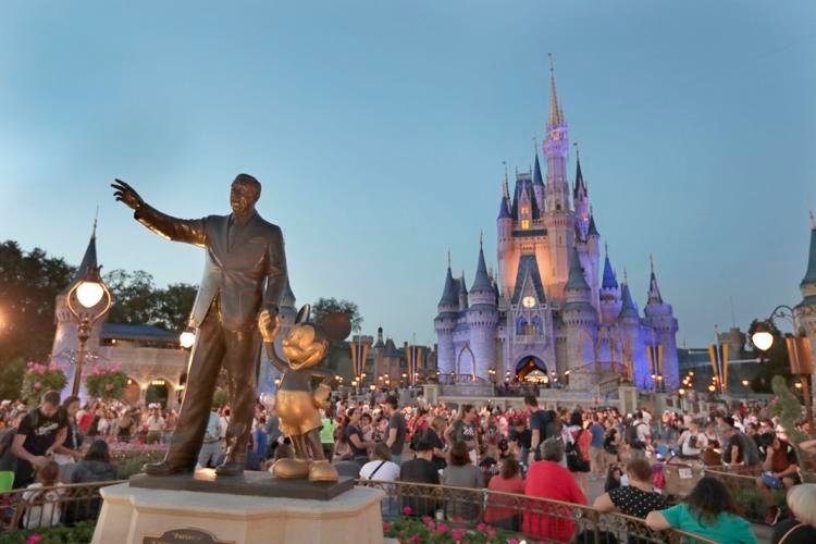 The appearance of coronavirus cases in Florida has had little visible impact on the Magic Kingdom, the world's most-visited theme park with almost 21 million visitors a year.
John Raoux / AP