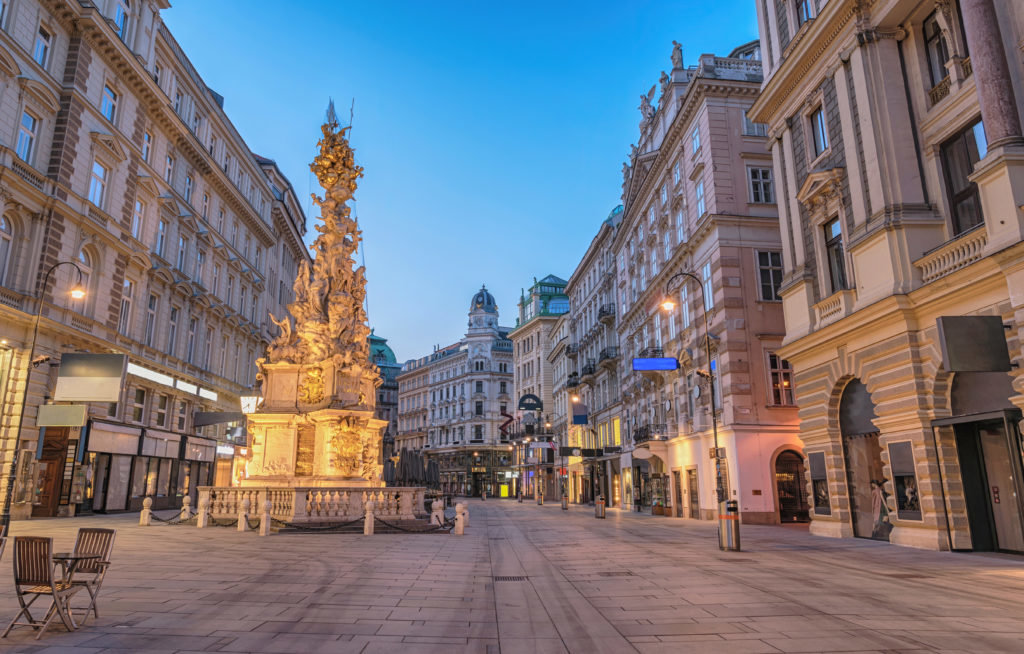 The iconography of the Pestsäule in Vienna indicates that the plague the city suffered was viewed as punishment for sin. Noppasin Wongchum / iStock via Getty images