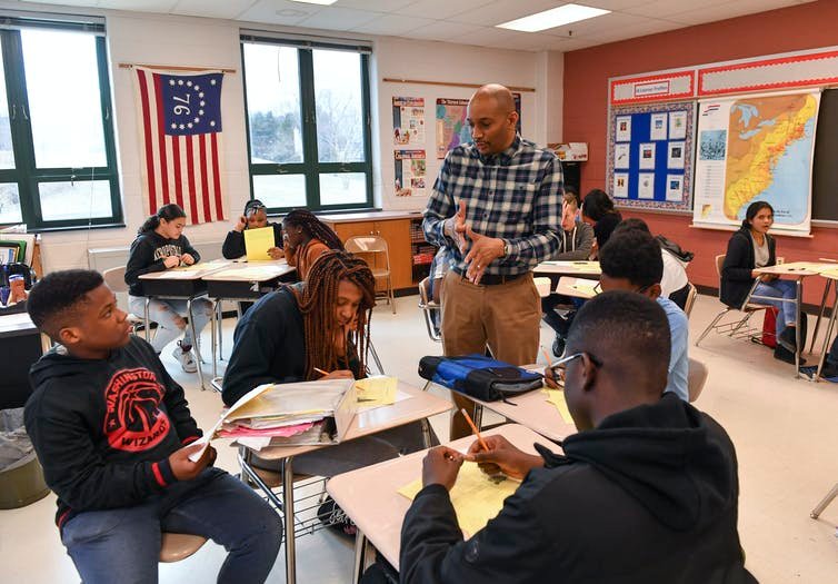 U.S. teachers often struggle to depict the realities of slavery in America.
Ricky Carioti/The Washington Post via Getty Images