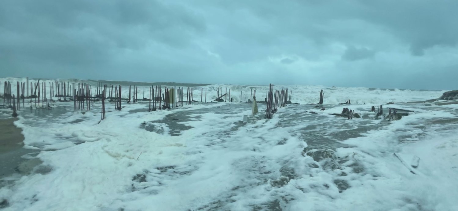 The storm surge from Hurricane Nicole in Martin County