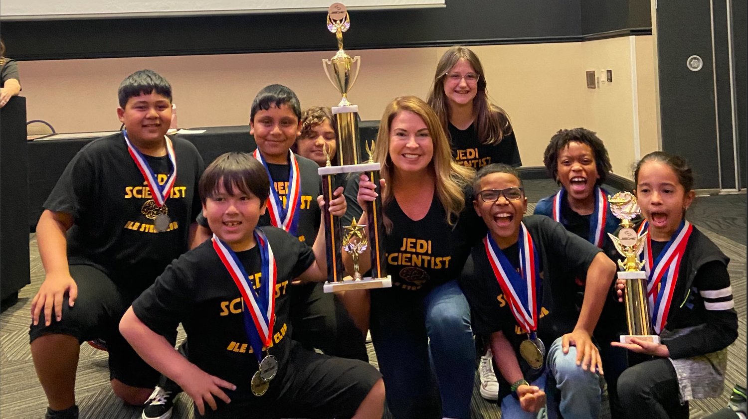 Dream Lake Elementary's Jedi Scientists Team B Mousetrap car team (Braudy German, Claudivel German, Colt Biaggi) will represent Central Florida in the Southeastern Consortium for Minorities in Engineering competition — at the national level.