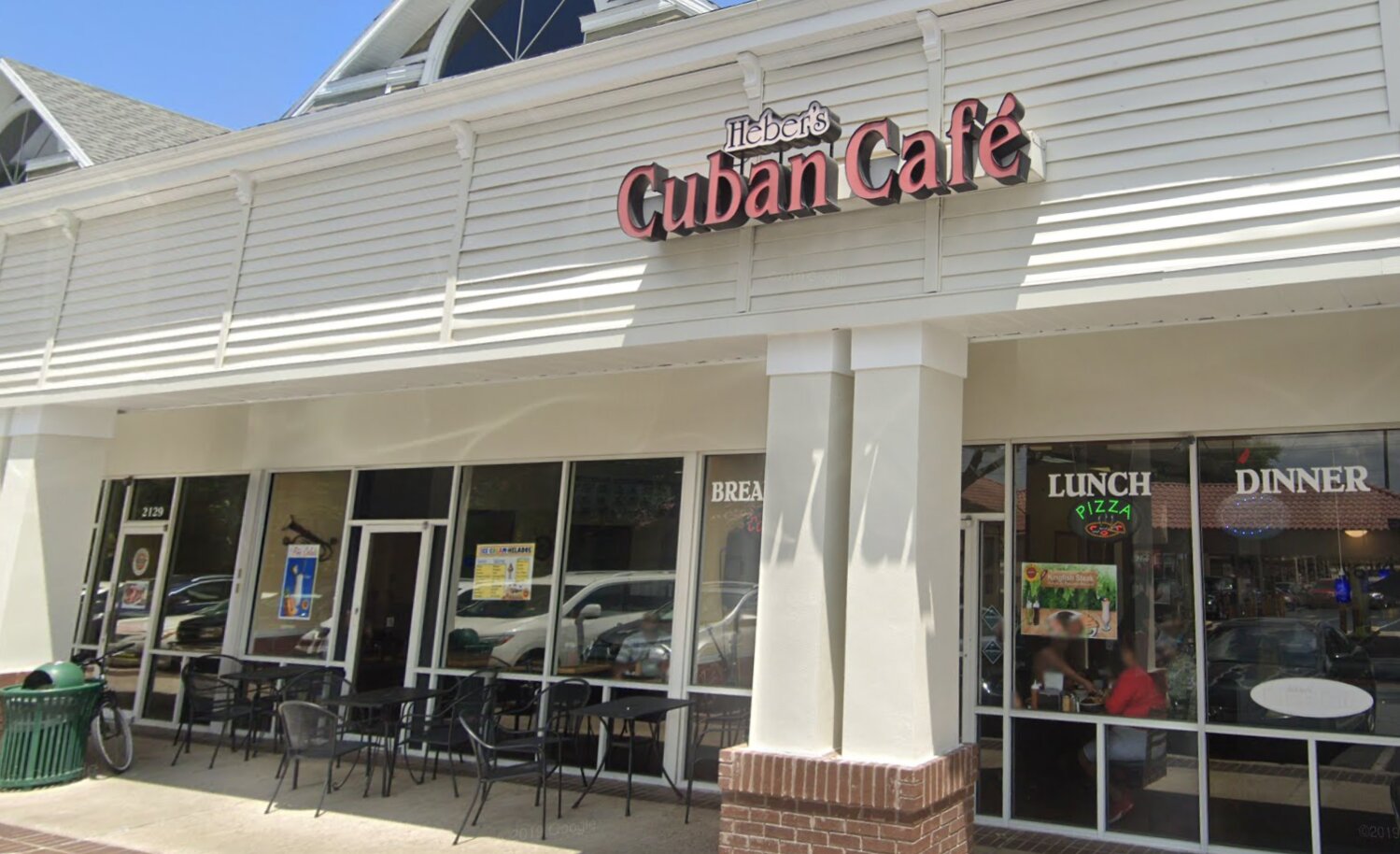 Heber's Cuban Cafe Apopka is located at 2131 East Semoran Boulevard in the Wekiva Riverwalk Shopping Center.