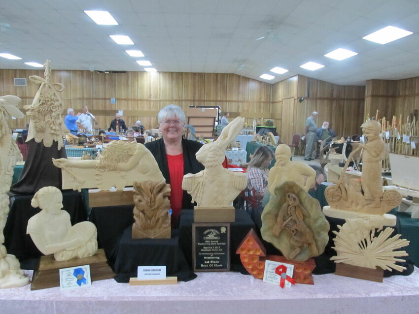 Debra Bergum of Lakeview was selected &ldquo;Best in Show&rdquo; during the 2017 North Arkansas Woodcarving Show hosted by the members of the North Arkansas Woodcarvers Club (NAWC).   Submitted Photo