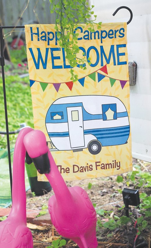 The Davis family enjoy taking 'Patty' camping, and more recently, on staycation. Beth Davis redecorated the camper a few months ago, mostly with thrift store finds.