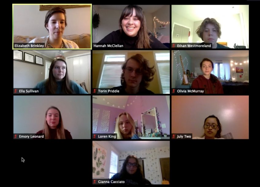 Screenshot from Zoom meeting with the Omniscient staff in mid-December