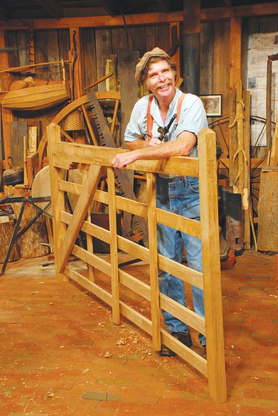 Woodworker Roy Underhill, who's nationally-known for his skills in the craft.
