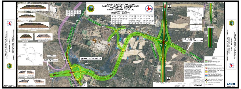 The second phase of construction, seen above, would create a new interchange at Exit 81 and turn Pea Ridge Road into a four-lane divided road leading to the VinFast site. The timeline for construction is still unclear.