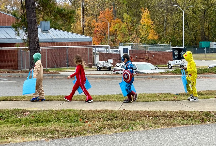 Yoda, The Flash, Captain America and Pikachu were a few of the costumes donned by Pittsboro Elementary school students as part of the Halloween Costume Walk on Monday.