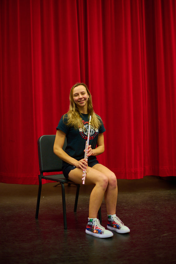 Carolyn England, a flautist at Chatham Central High School, was recently named to All-District Band. She's one of the first person from the school to receive the honor.
