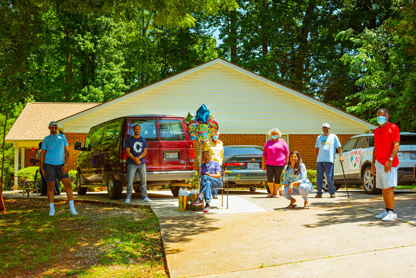 Chatham County Group Homes Inc., a non-profit organization that was established in 1984 to house and support adults with developmental disabilities, held a parade of car show vehicles for a birthday celebration for one of its residents.