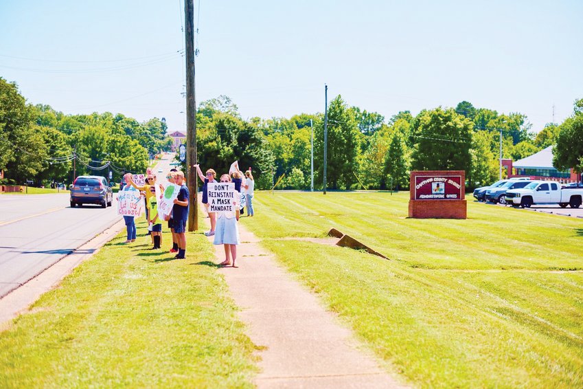 A specially called Chatham County Schools Board of Education meeting last August began with a 15-parent protest to make masks optional and ended with a 4-0 vote to require universal indoor masking on all campuses.