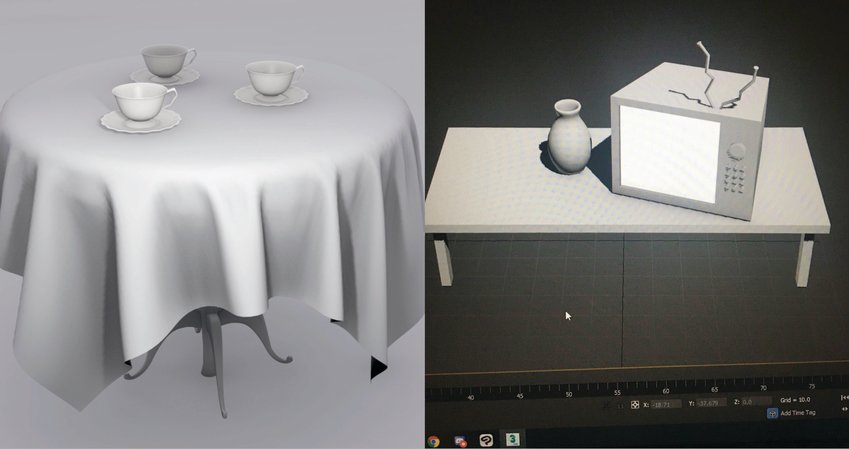 Renderings made by recent CCCC alumus Jayden Sansom in the video game design course she took with the college this past summer. The course is being offered again this fall; registration closes Aug. 30.