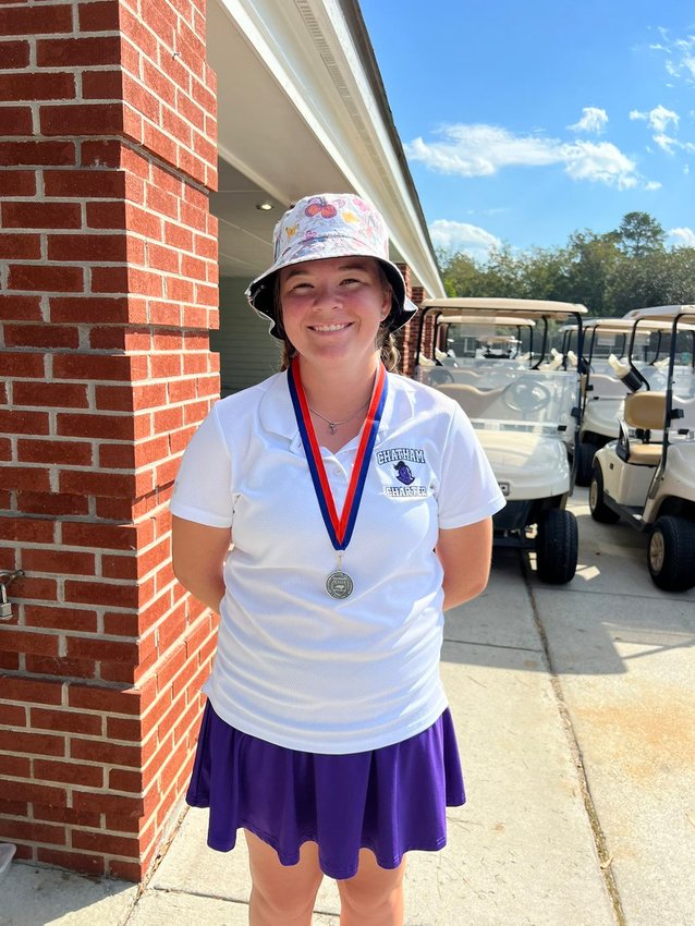 Chatham Charter senior Mackenzie Crossman finished second at Monday's 1A East regional in Goldsboro with a score of 79.