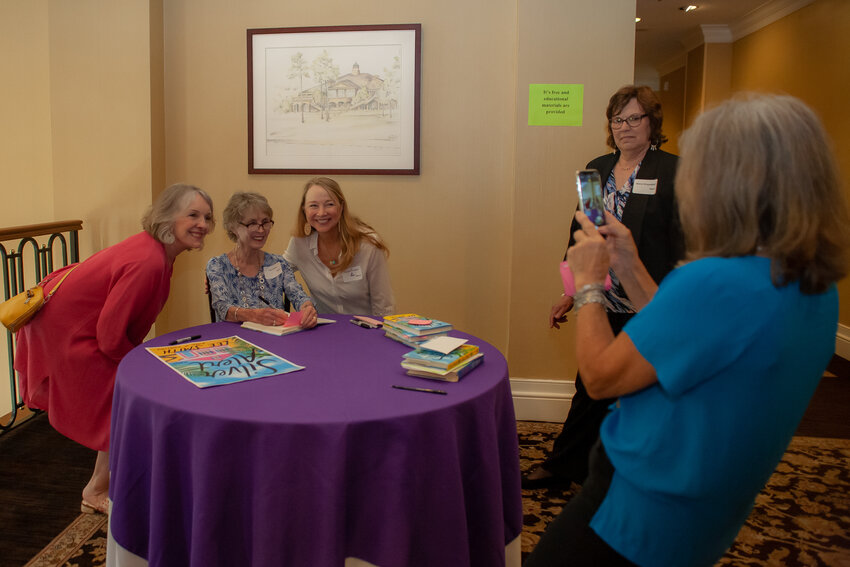 Author Lee Smith spoke at the Chatham Literacy Luncheon at the Governors Club in Chapel Hill about her new book 'Silver Alert.'