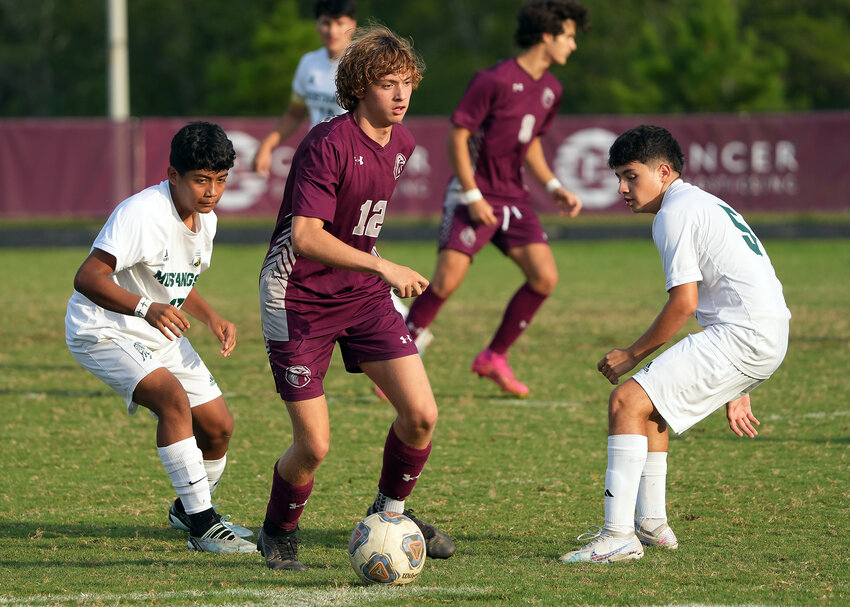 Junior Logan Sparrow (shown here earlier this season, against North Moore) had an assist for the first goal of Seaforth&rsquo;s win over Jordan-Matthews last week.
