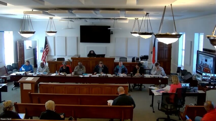 The Siler City Commissioners at its April 6, 2024 meeting.