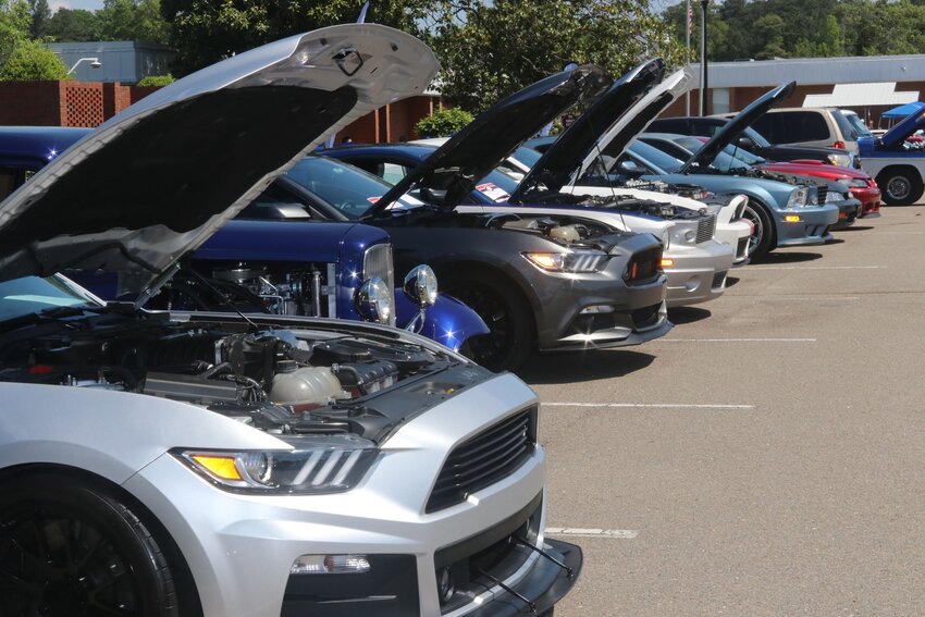 Cars lined up at a prior year&rsquo;s CCCC car show.