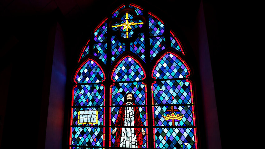 Stained glass Jesus stays as church is turned into apartments - The ...