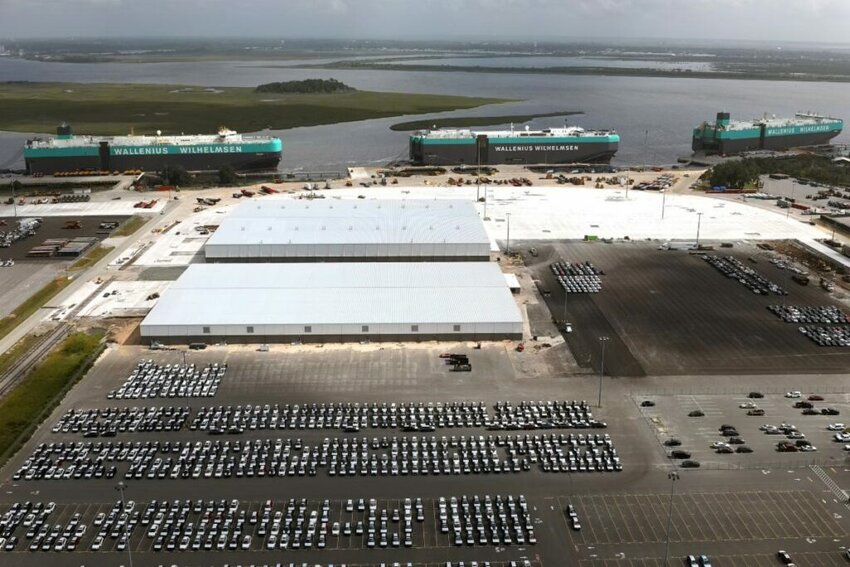 Two new buildings recently completed at the Port of Brunswick. (Photo/Georgia Ports Authority, File)