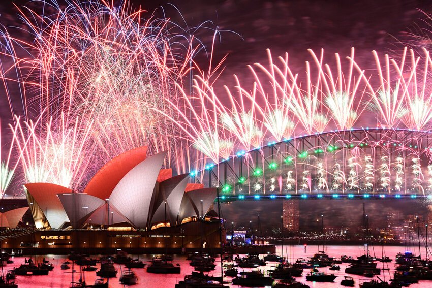 Sydney and Auckland are the first major cities to ring in 2024 as war
