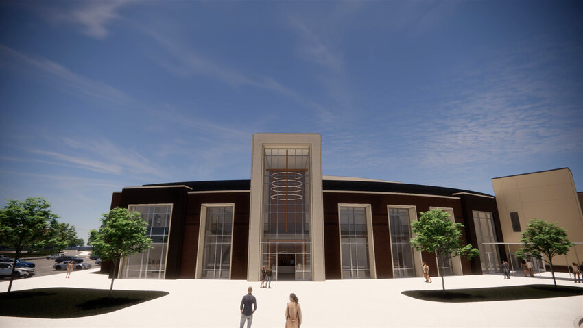 The rendering of the proposed new worship center for Prince Avenue.
