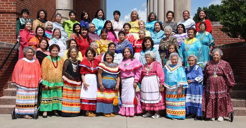 Members of the Native Praise Choir pose for a photograph.